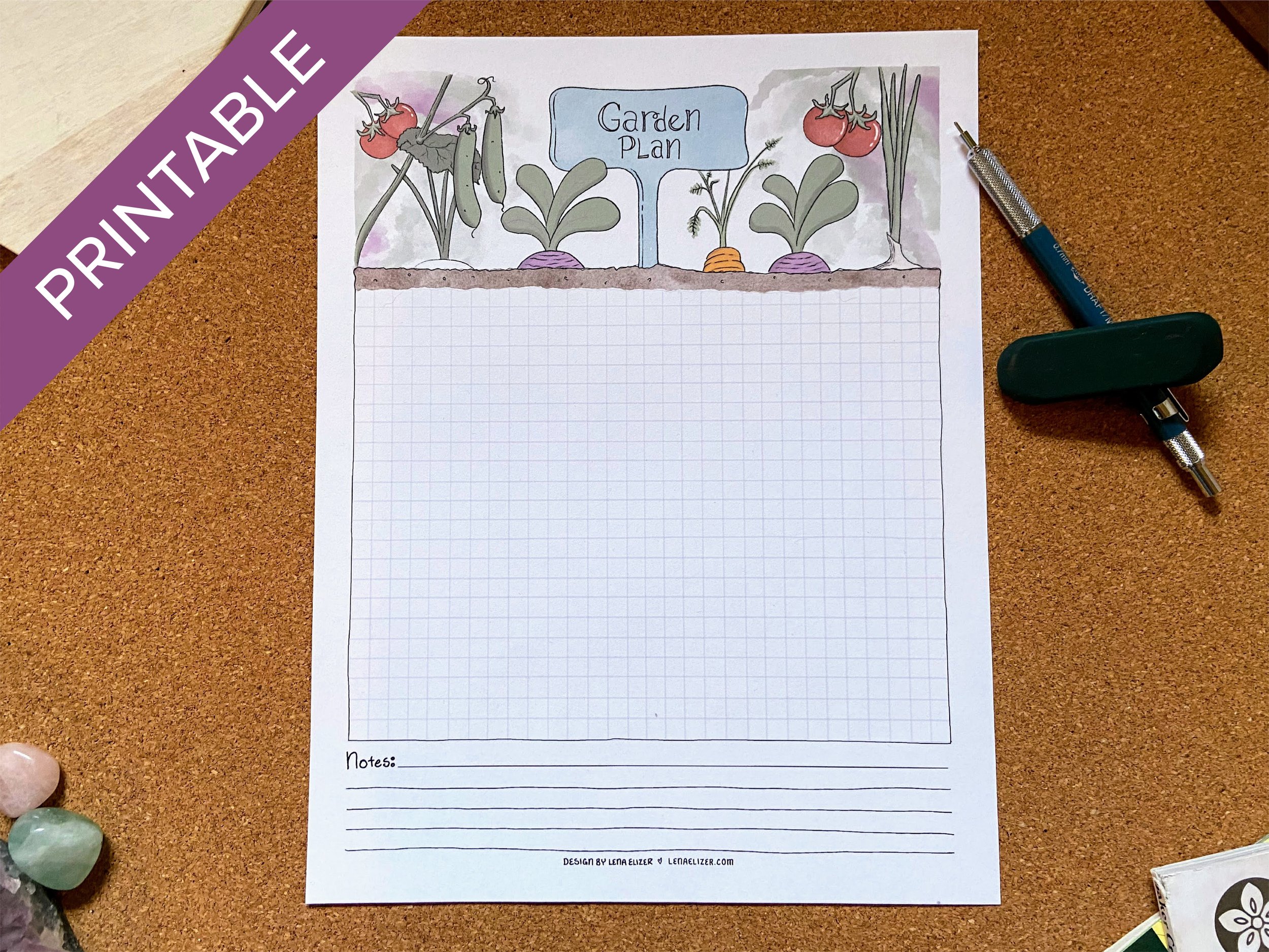 Guided Garden Journal Printable + Canva Template — Lena Elizer