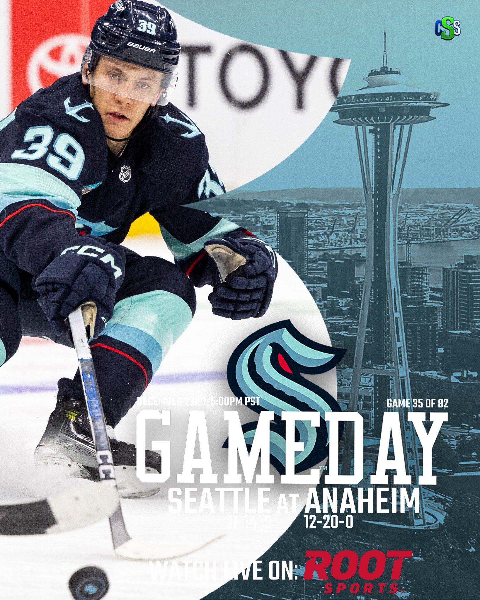 It's @SeattleKraken gameday! In the 3rd of four consecutive road games and the final contest ahead of the break, our Kraken battle the @AnaheimDucks. Seattle looks to keep positive momentum rolling!

Our key Kraken player to watch in tonight's game i