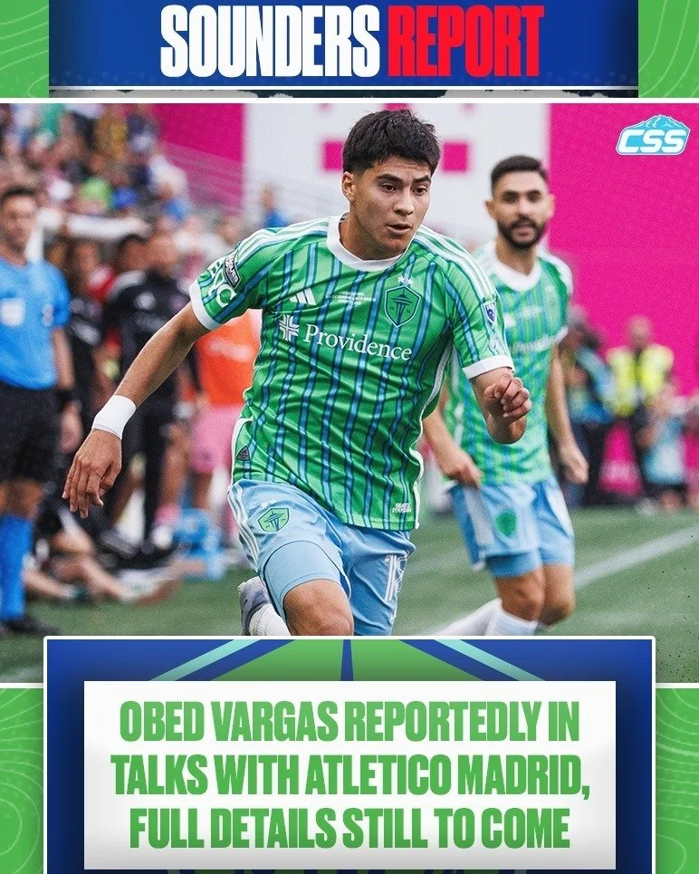 Per reports from a few names (@tom_bogert, @fabriziorom), @soundersfc midfielder Obed Vargas looks set to join @atleticodemadrid. 

The latest reporting is that Obed is expected to go on loan to another Spanish club; more to come as no information on
