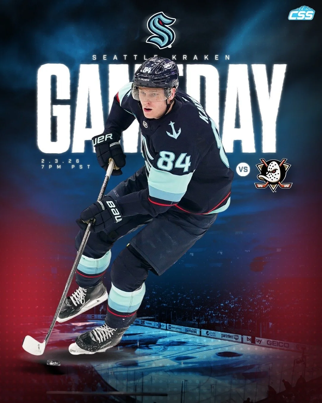 It's @seattlekraken gameday! The Kraken are in California to close out their schedule before the Olympic break, playing the first leg of a back-to-back tonight as they battle the @anaheimducks! Sea you down in Anaheim!

You can always head down to th
