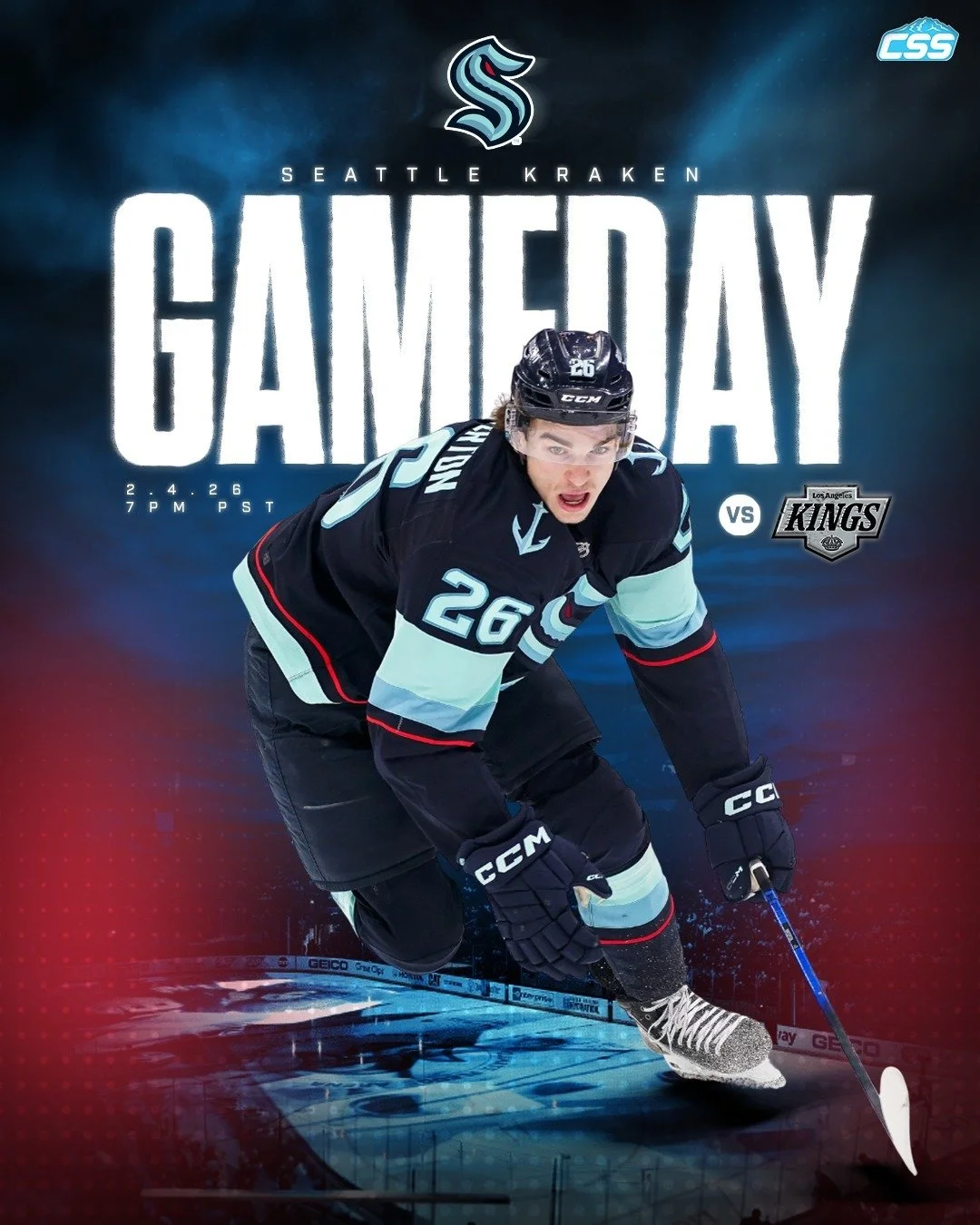 It's @seattlekraken gameday! Our Kraken will close out their schedule ahead of the Olympic break with a battle in Los Angeles, taking on the @lakings in the second leg of a back-to-back. Excited to be on-site tonight!

You can always head down to the