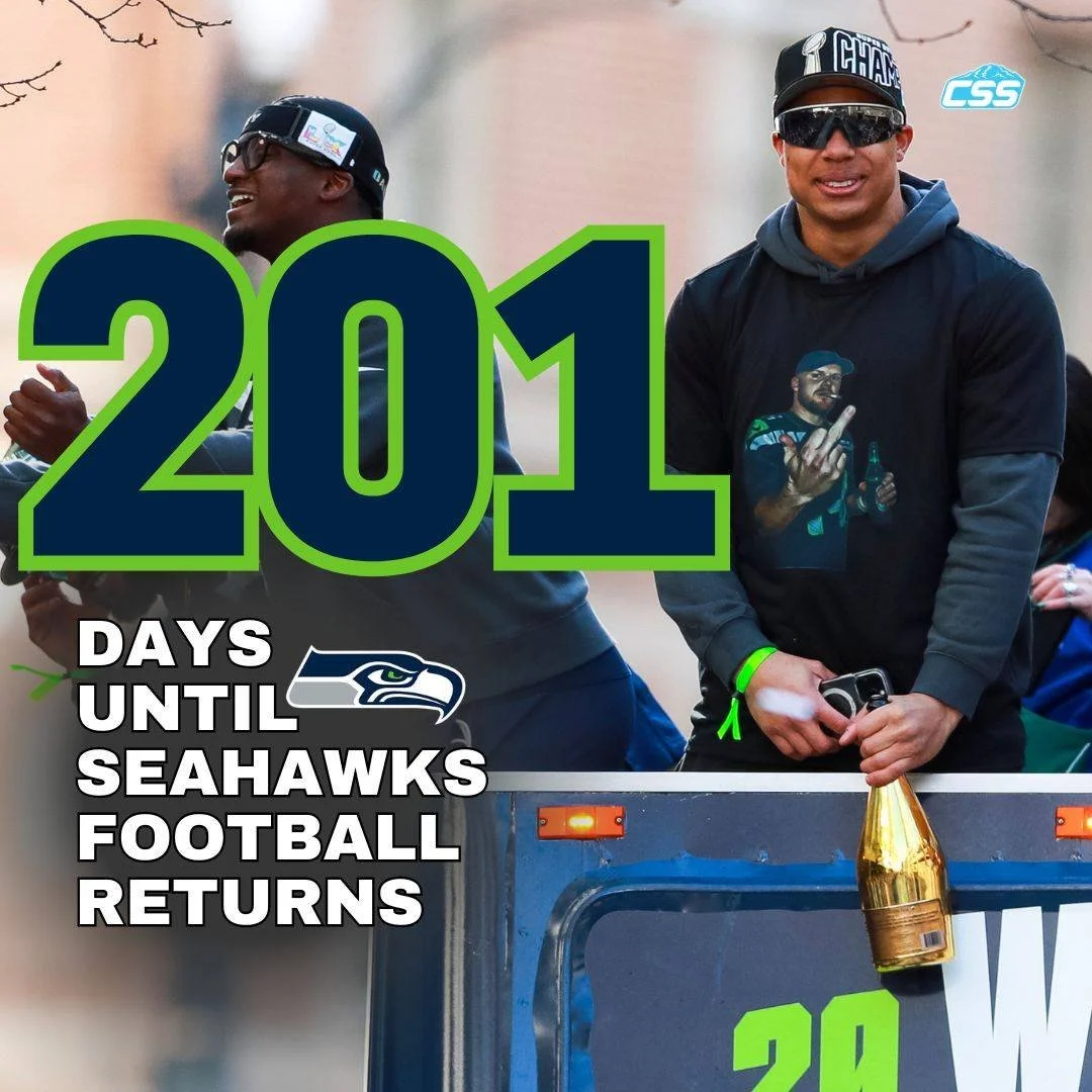 Fresh off a Super Bowl 60 victory, we're 201 days away from a return to @seahawks football! An already busy offseason is underway!

Photo by @riogiancarlo 

#SeattleSeahawks #Seahawks #SeattleSports