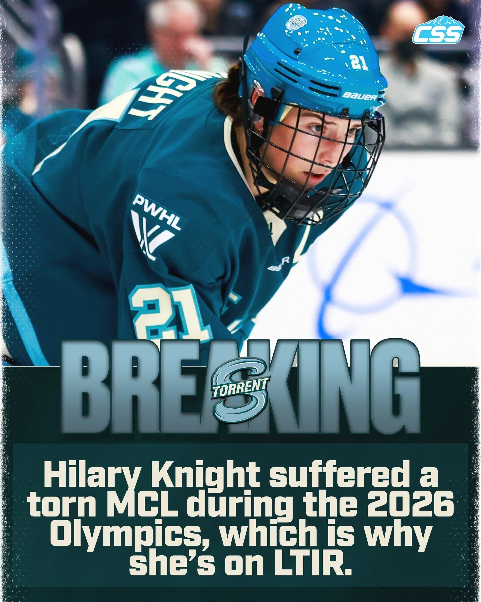Revealed on @cbsmornings the other day, @pwhl_torrent and Team USA captain Hilary Knight played through the 2026 Olympic Games with a torn MCL.

The severity of the tear isn't known, and we haven't been given a timeline when we asked head coach Steve