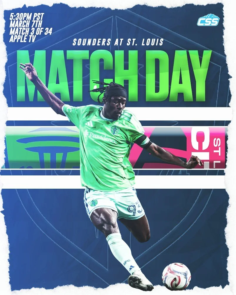 It's @soundersfc matchday! The Sounders are back in action tonight, continuing their long road stretch in this early part of the season as they take on @stlcitysc on Apple TV! Seattle looking to get back in the win column... 

You can always head dow