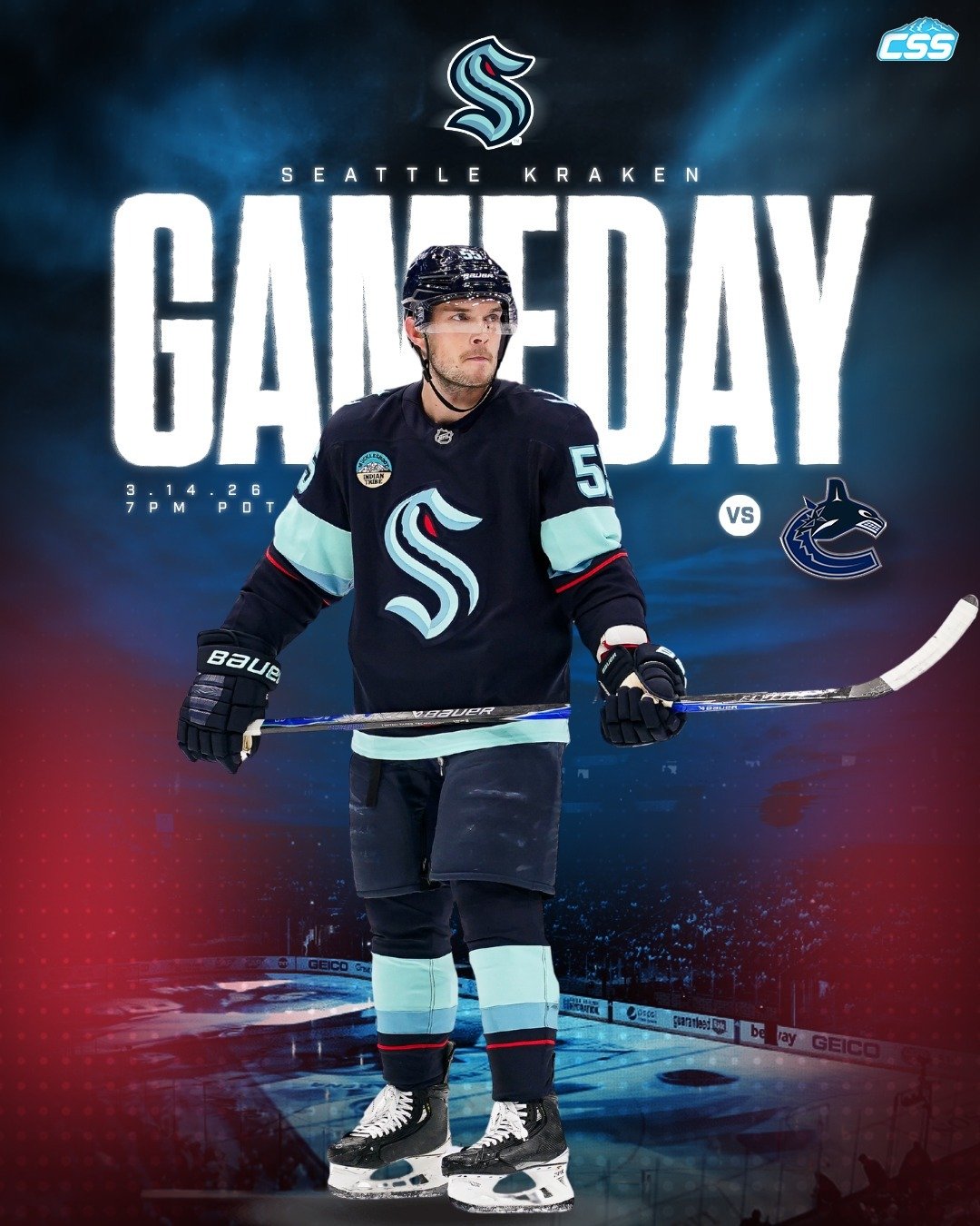It's @seattlekraken gameday! The Kraken are on the road for a game amidst a heavy stretch of home games, looking to snap an ugly skid by battling the @canucks in the first leg of a weekend back-to-back.

Need to right the ship...

You can always head