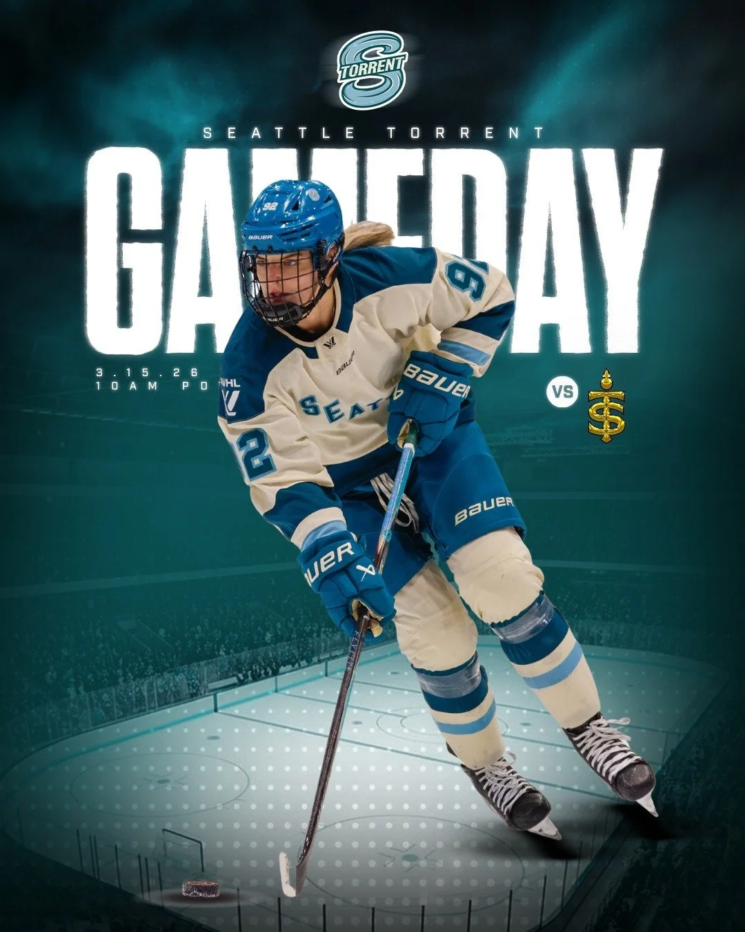It's @pwhl_torrent gameday! The Torrent continue their lengthy road trip this morning by taking on @pwhl_sceptres in a game that starts early! Seattle is looking to get back on the winning track after a rough defeat in MIN. 

You can always head down