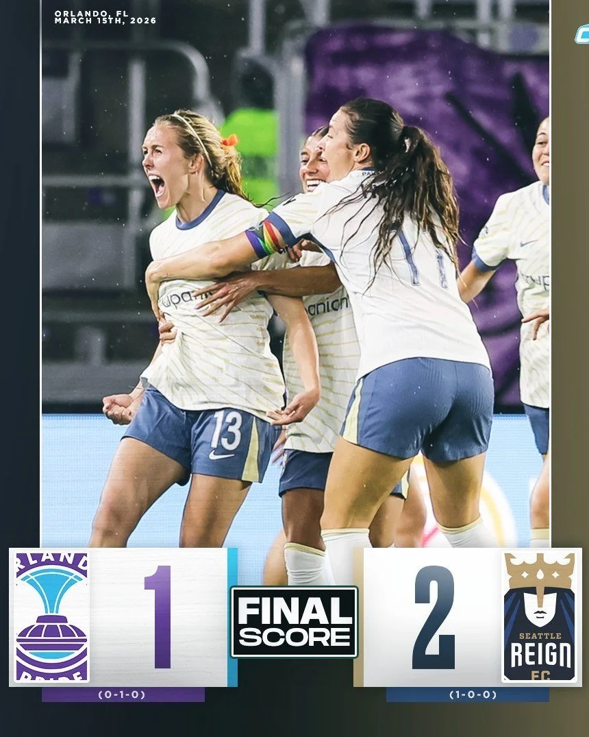 FINAL: @reignfc WIN! The Reign begin the 2026 campaign with a tight victory, using a late goal from newcomer Brittany Ratcliffe to beat @orlpride and secure all three points!

Big time win for Seattle to open the season with!

Photo by Andrea Vilchez