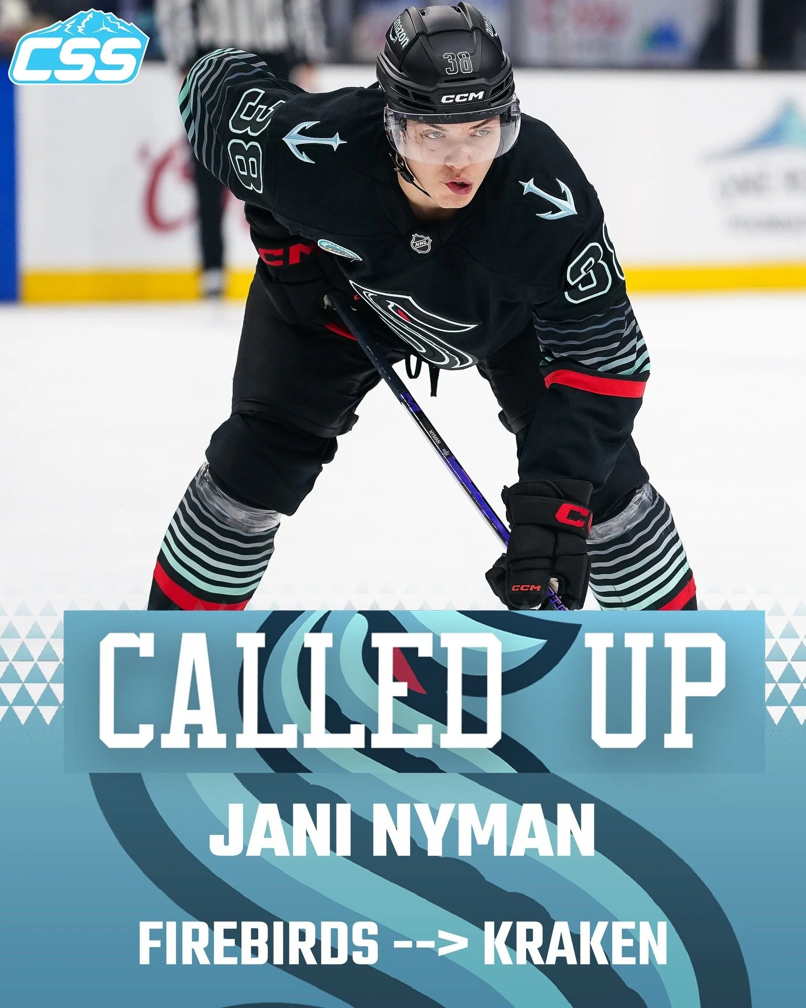 Yesterday, the @seattlekraken recalled F Jani Nyman from the Coachella Valley @firebirds on an emergency basis.

The Kraken certified that they do not have 12 forwards healthy enough to play, and that's why the call-up happened.

Photo by @ericspnwsp