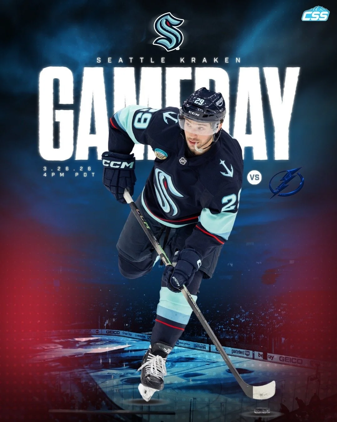 It's @seattlekraken gameday! The Kraken continue their end-of-March road trip, looking for a much better result than the last time they faced the @tblightning.

Seattle is hoping to carry the momentum from the last game's third period... 

You can al
