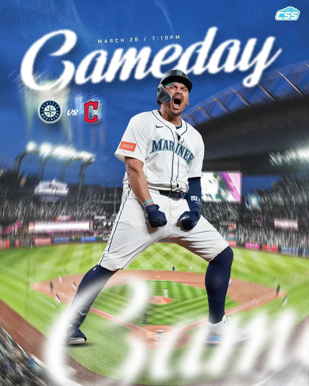 It's @Mariners gameday! After a magical 2025 season, the Mariners start the 2026 campaign at home against the @CleGuardians! Seattle begins a highly anticipated season....

Sea you at the ballpark! 

You can always head down to the home of CSS, @roug