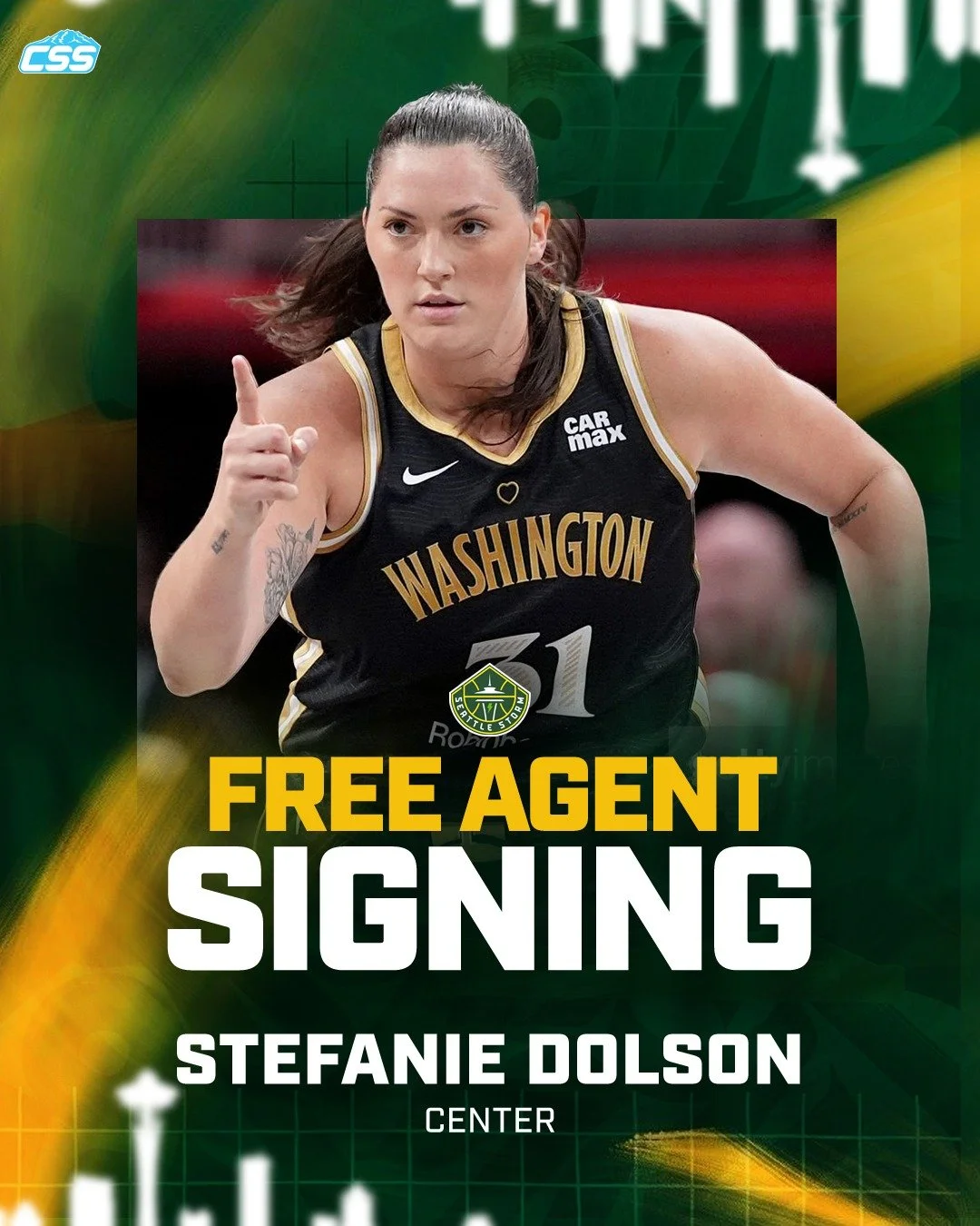 The @SeattleStorm are signing center Stefanie Dolson, per Khristina Williams. 

"Big Mama Stef" is a two-time All-Star and 2021 WNBA champion, and should be a great mentor for Dominique Malonga. Dolson becomes Seattle's biggest signing this