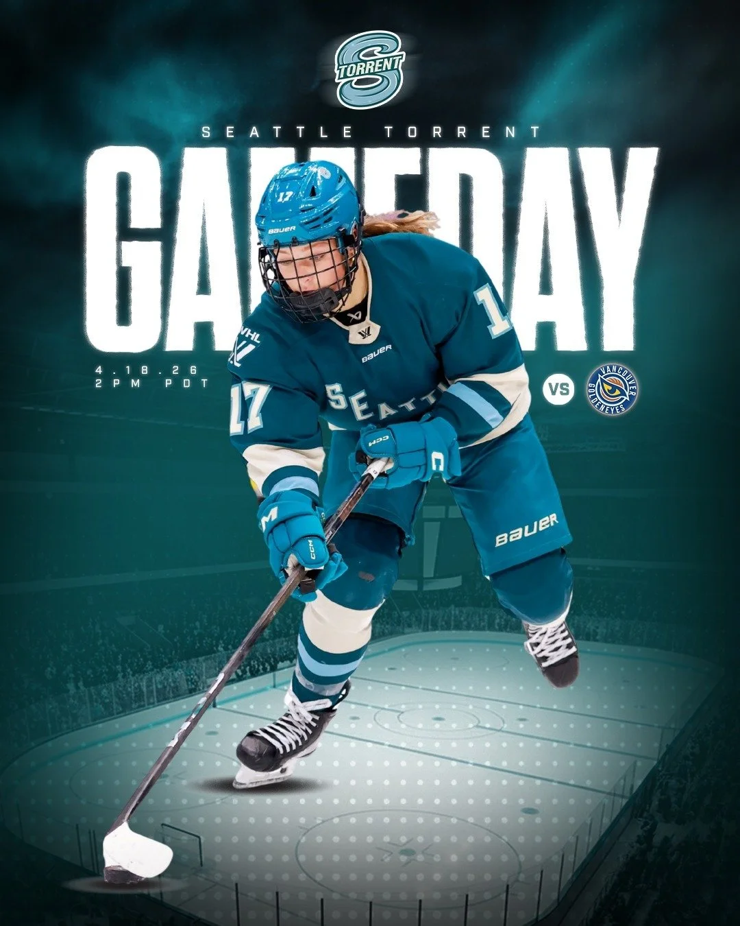 It's @pwhl_torrent gameday! Officially eliminated from playoff contention, the Torrent shift their attention to the PWHL "Gold Plan," needing to stack points towards the top pick in the upcoming entry draft. For the second time in as many g