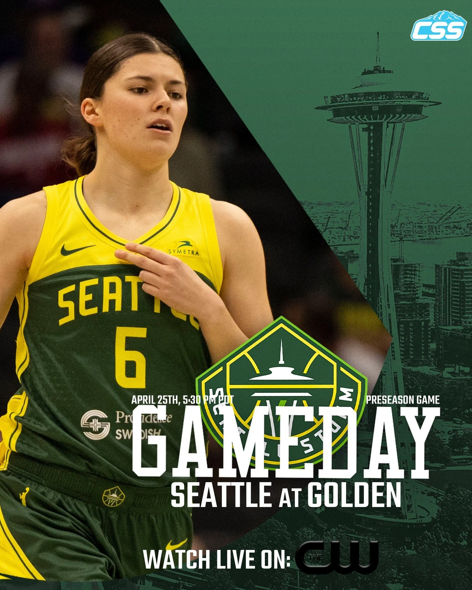 It's @seattlestorm preseason gameday! The Storm play the first of two preseason contests ahead of the 2026 @wnba campaign, battling the @valkyries this evening!

So great to have Storm basketball back! The game will be available to watch locally on T
