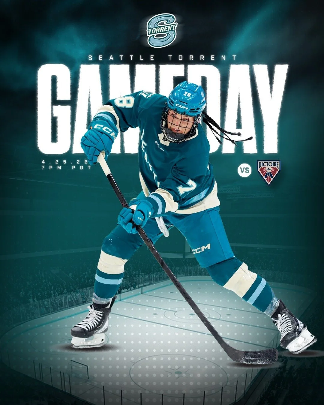 It's @pwhl_torrent gameday! The Torrent finish out their inaugural season in @thepwhlofficial, closing out a three-game homestand at @climatepledgearena by welcoming @victoire_lphf tonight!

Critical contest for the Gold Plan! The Torrent can earn th