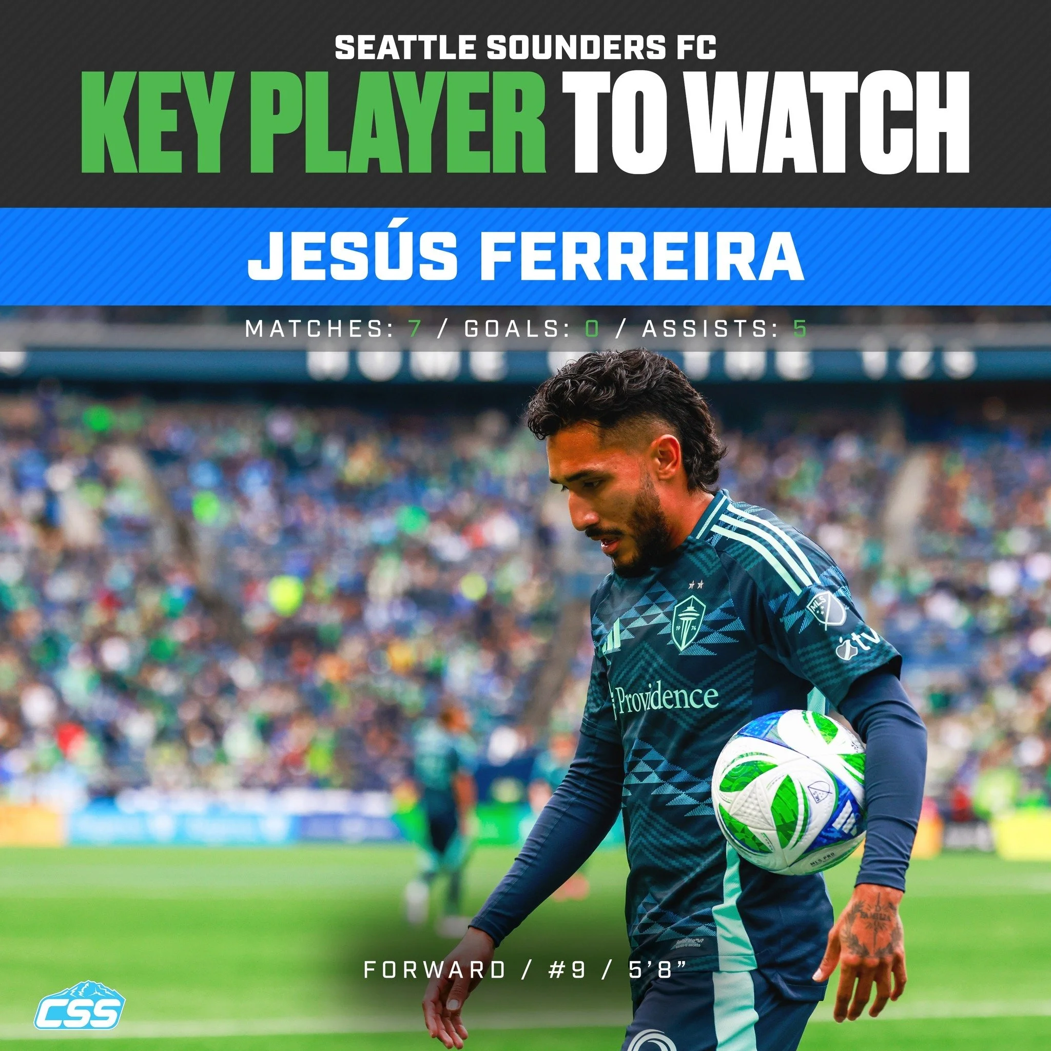 Our key @soundersfc player to watch is Jes&uacute;s Ferreira. With Albert Rusn&aacute;k and Cristian Roldan out for this match, we look for Jes&uacute;s to have an important impact in this match against his former club. 

You can always head down to 