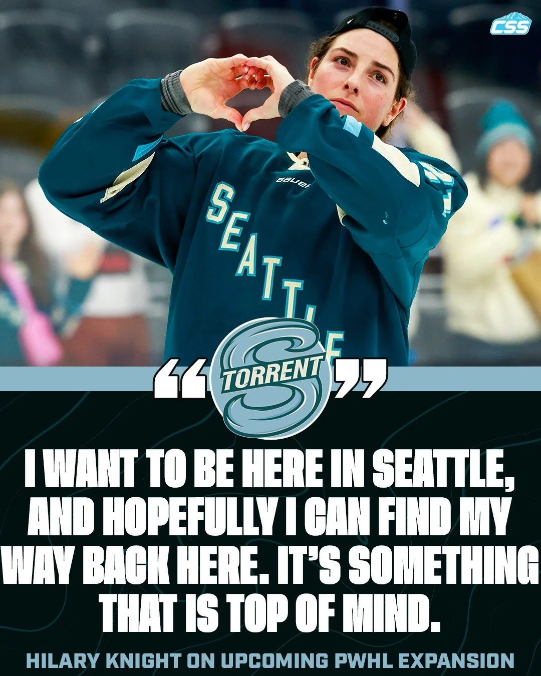 At @pwhl_torrent exit interviews last Sunday, captain Hilary Knight was asked about upcoming expansion for the league and what it might mean for the Torrent. While a lot is unknown, here's what Hilary had to say⬇️

Photo by @wolterpix_sports 

#Seatt