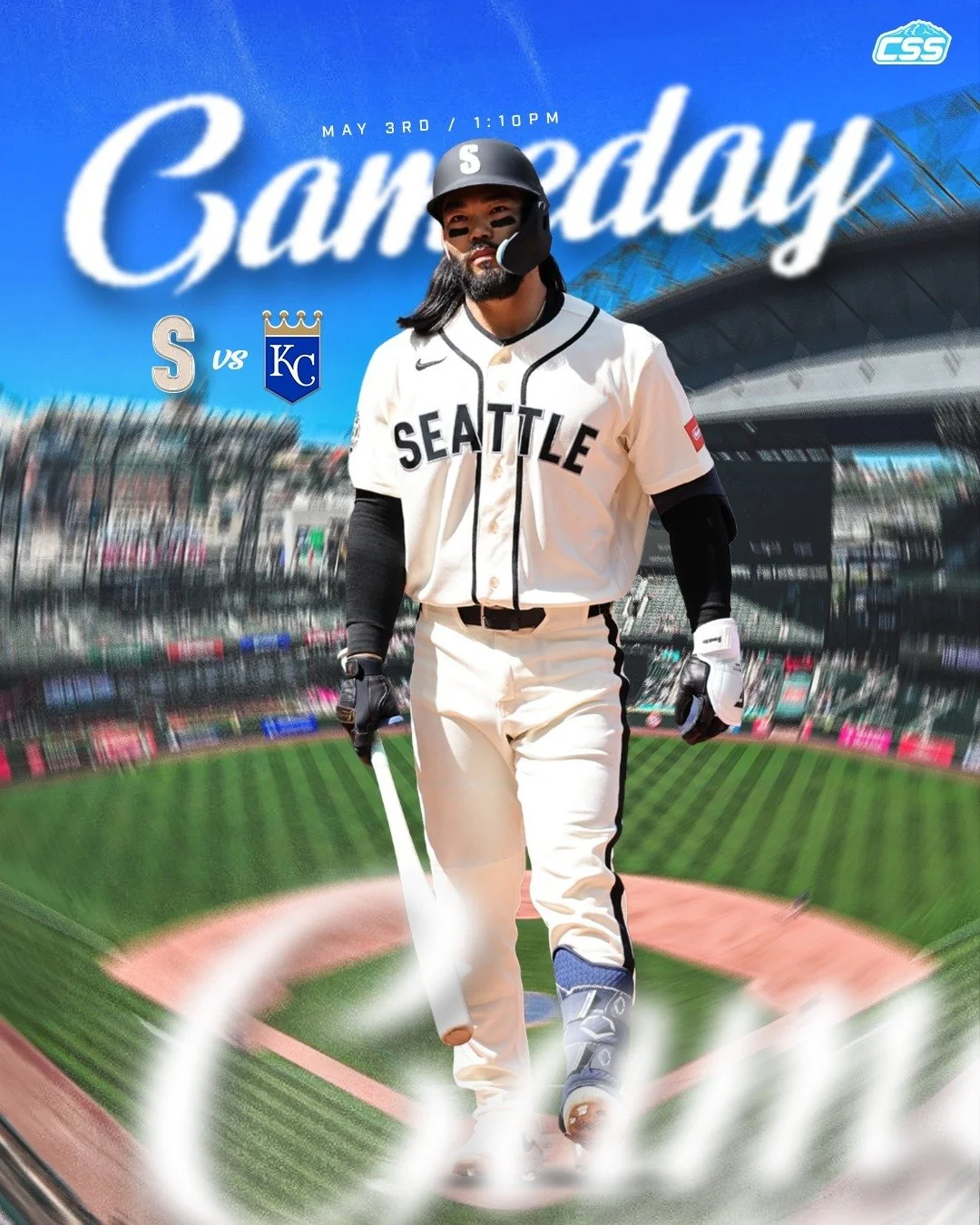 It's @mariners gameday! Following back-to-back frustrating defeats in tight fashion, the Mariners look to salvage a game from this series against the @kcroyals with today's Sunday matinee. 

Luis Castillo takes the hill for Seattle.

The first 10,000