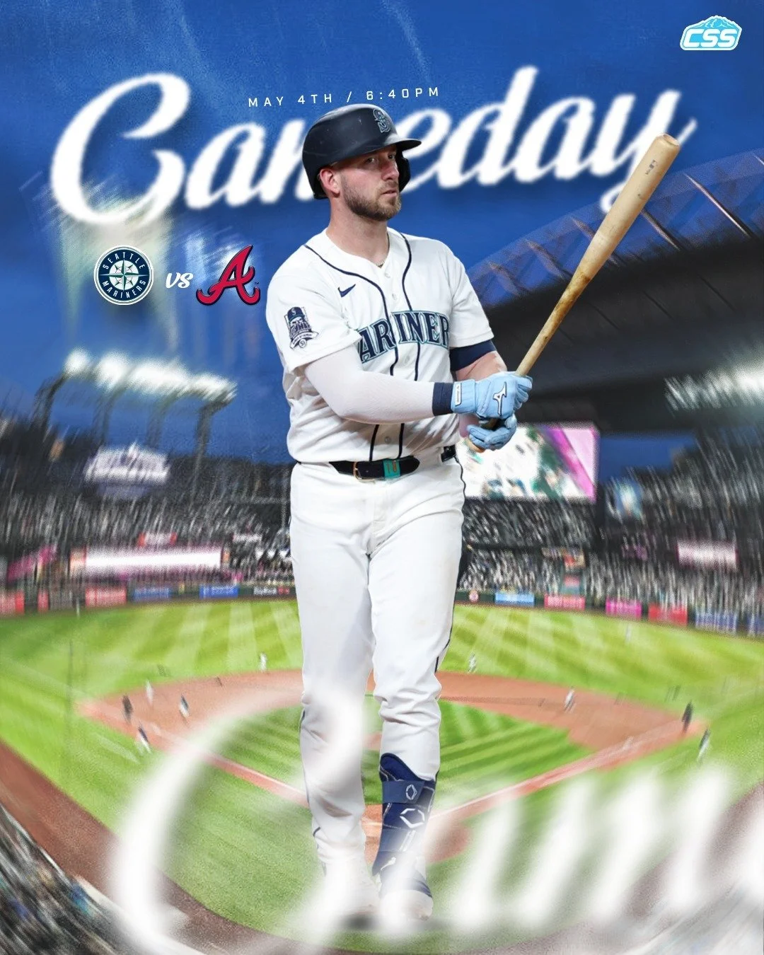 It's @mariners gameday! Looking to bounce back from an ugly sweep at the hands of Kansas City, the Mariners continue a six-game homestand by hosting the @braves for a three-game set.

Logan Gilbert is on the mound tonight for Seattle.

You can always