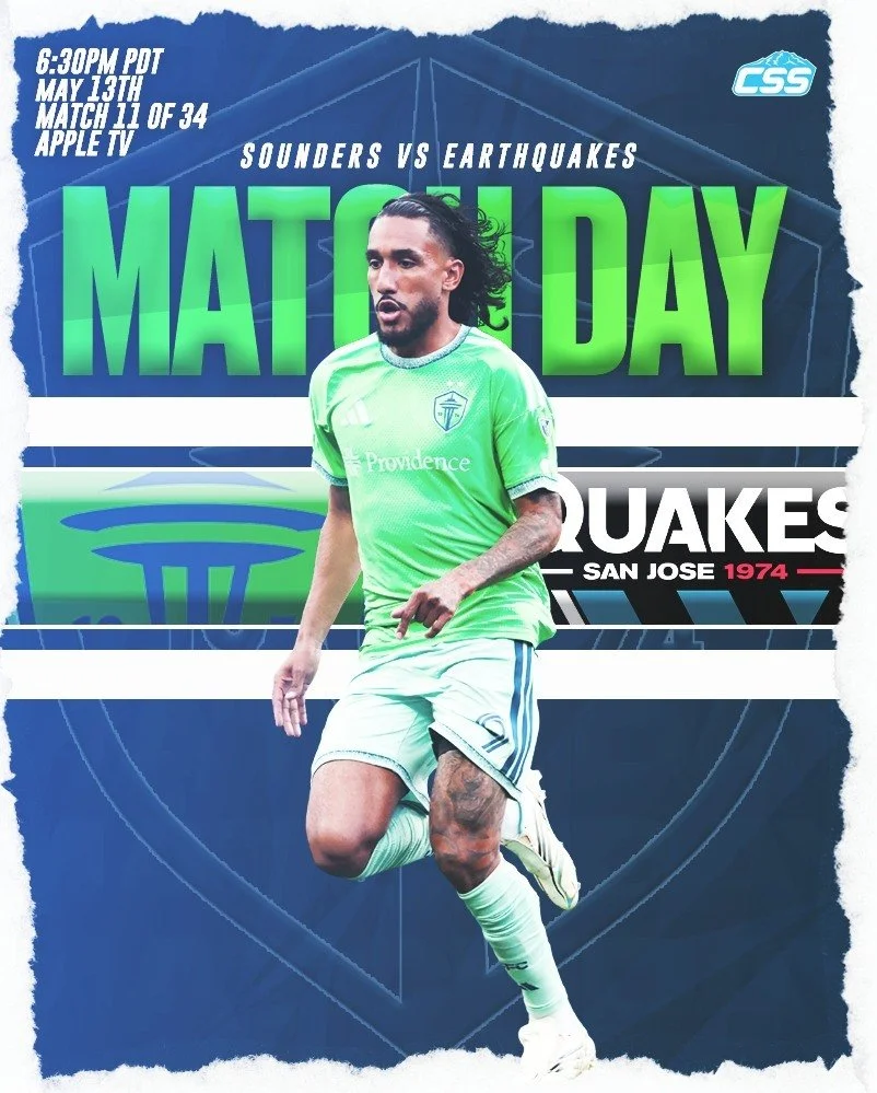 It's @soundersfc matchday! The Sounders play the second of three consecutive matches at @lumenfield  tonight, as they welcome the Western Conference-leading @sjearthquakes to town in a big-time West Coast clash.

You can always head down to the home 