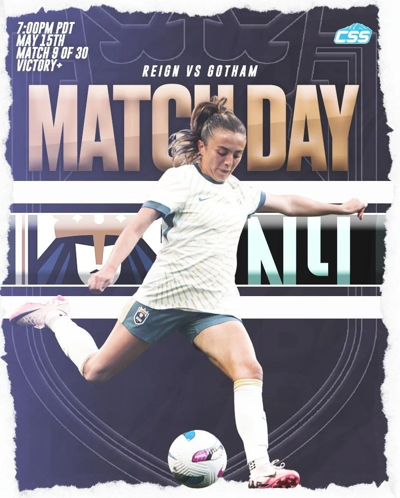 It's @reignfc matchday! The Reign play their last home match until the month of July, as they host @gothamfc tonight, as Seattle is searching for their first goal since late March. This match stands as the Reign's World Cup Night, giving fans one las