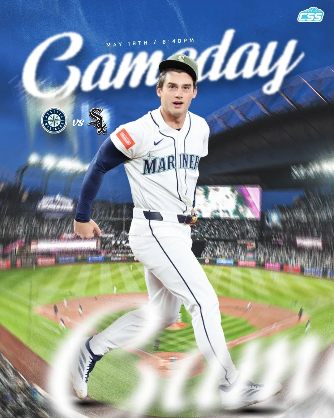 It's @mariners gameday! After taking the series opener last night, the Mariners look to push their positive momentum forward in game two against the @whitesox. It's "Piggyback" day for Seattle, as Bryce Miller and Luis Castillo pitch today.