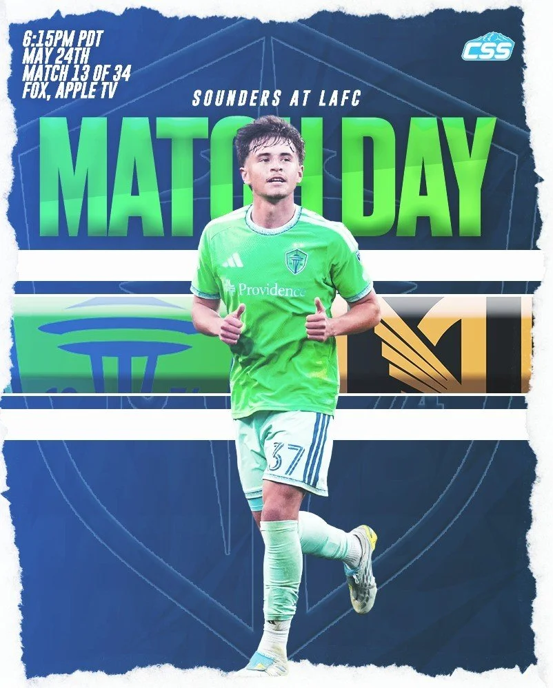 It's @soundersfc matchday! The Sounders are on the road for their final match before the FIFA Men's World Cup, as they'll head just down the coast for a Western Conference clash against @lafc tonight.

You can always head down to the home of CSS, @ro
