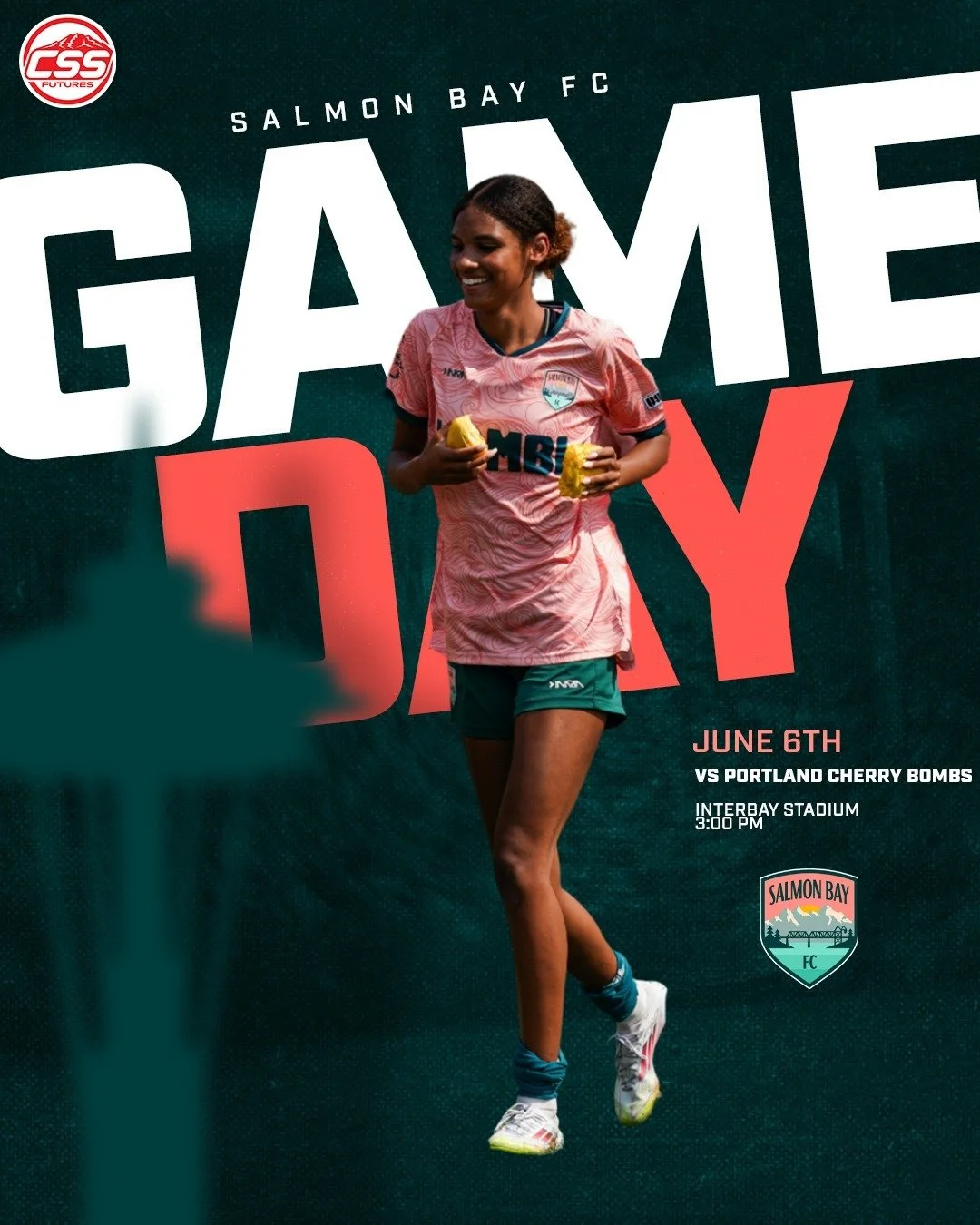 It's @salmonbayfc matchday! Coming off a road victory, Salmon Bay returns home to Interbay Stadium to begin a new chapter in the Seattle-Portland rivalry, hosting @cherrybombsfc!

Salmon Bay looks to continue their strong form, currently sitting seco