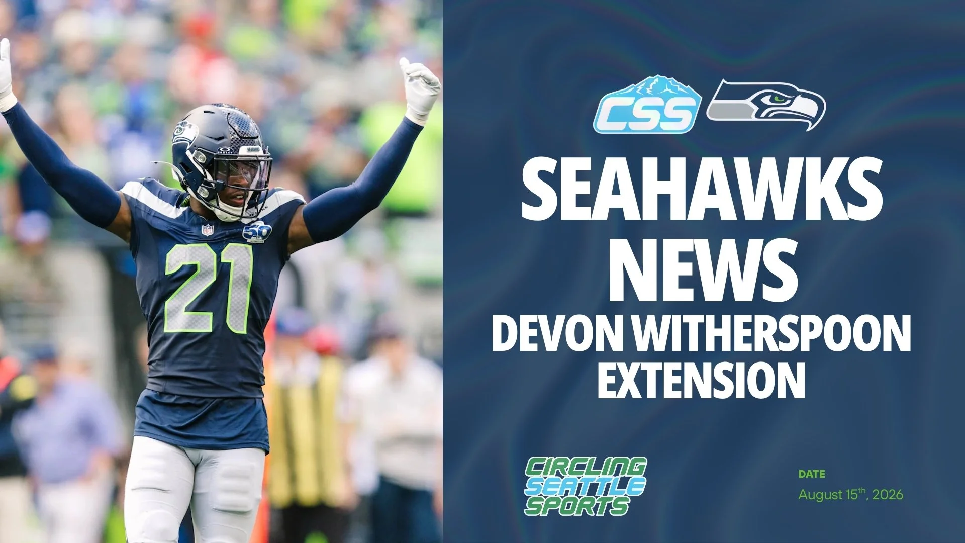 Seahawks and Cornerback Devon Witherspoon Agree to 4-Year Contract Extension