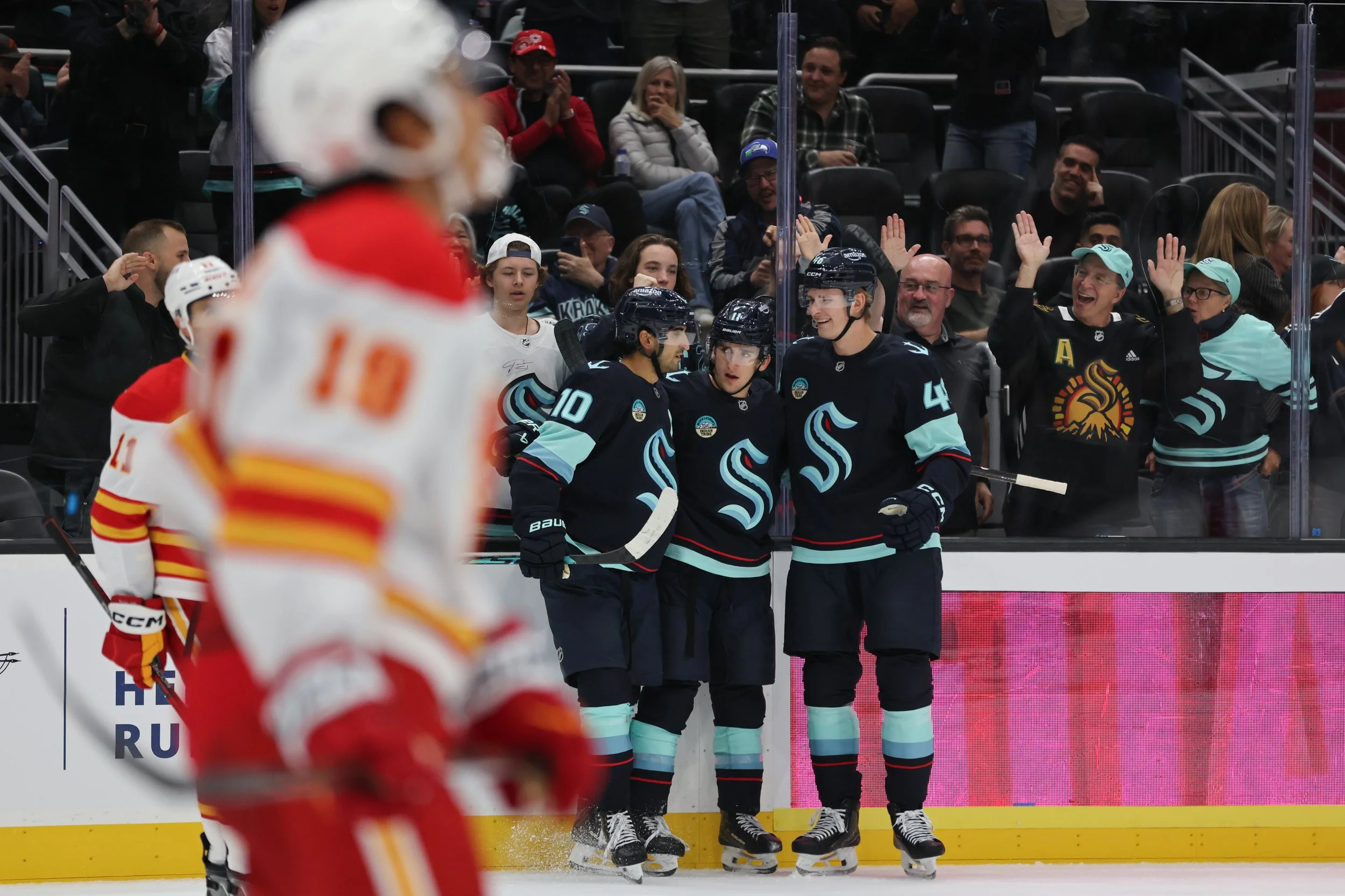 Kraken Douse Flames in 6-1 Home Opener