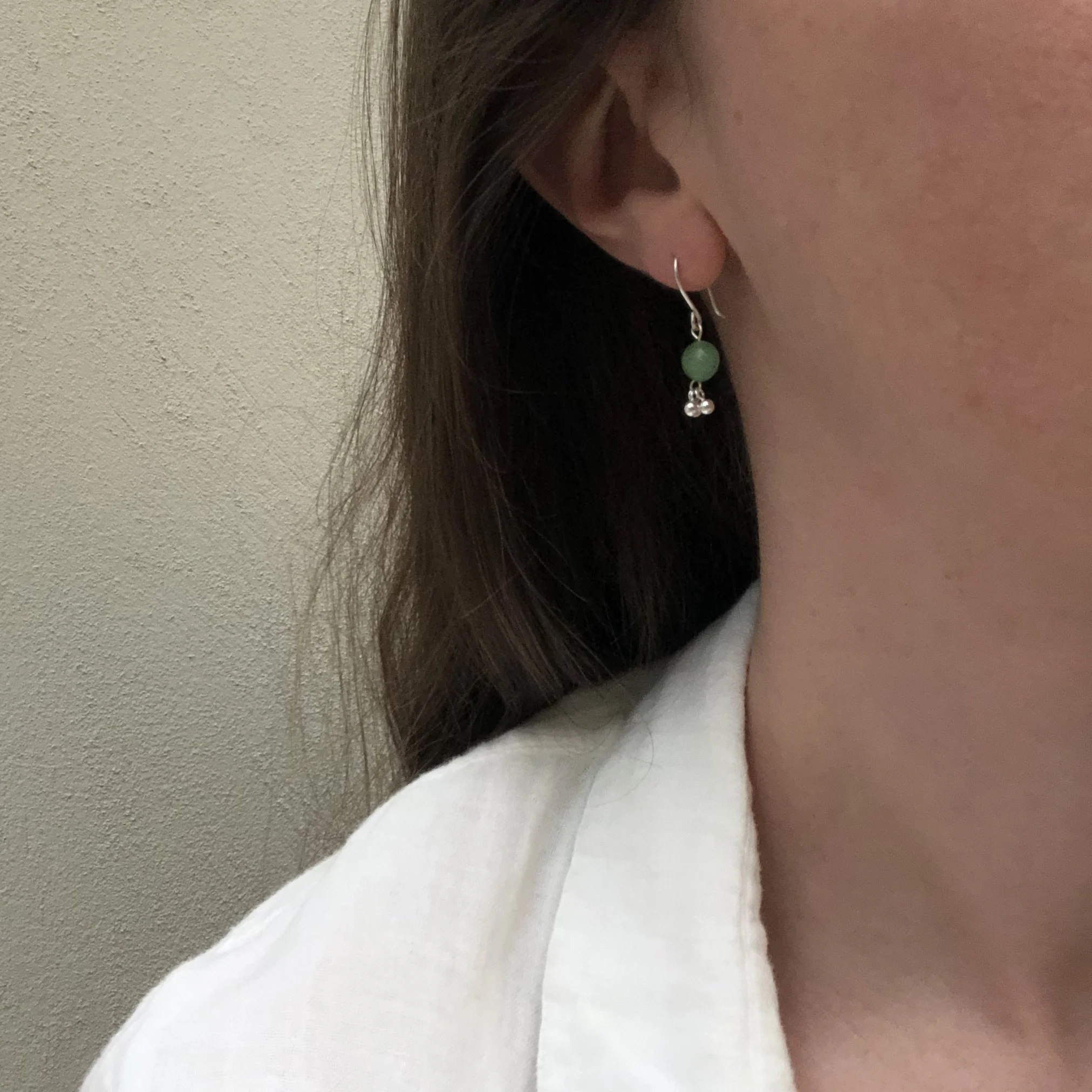 Mini boucles d'oreilles Aventurine