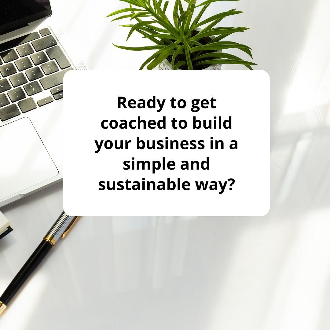 Ready to get coached to build your business in a simple and sustainable way? It&rsquo;s possible when you: 

&rarr; have clarity on your own sales goals and what your business needs to reach them so don&rsquo;t waste time chasing someone else&rsquo;s