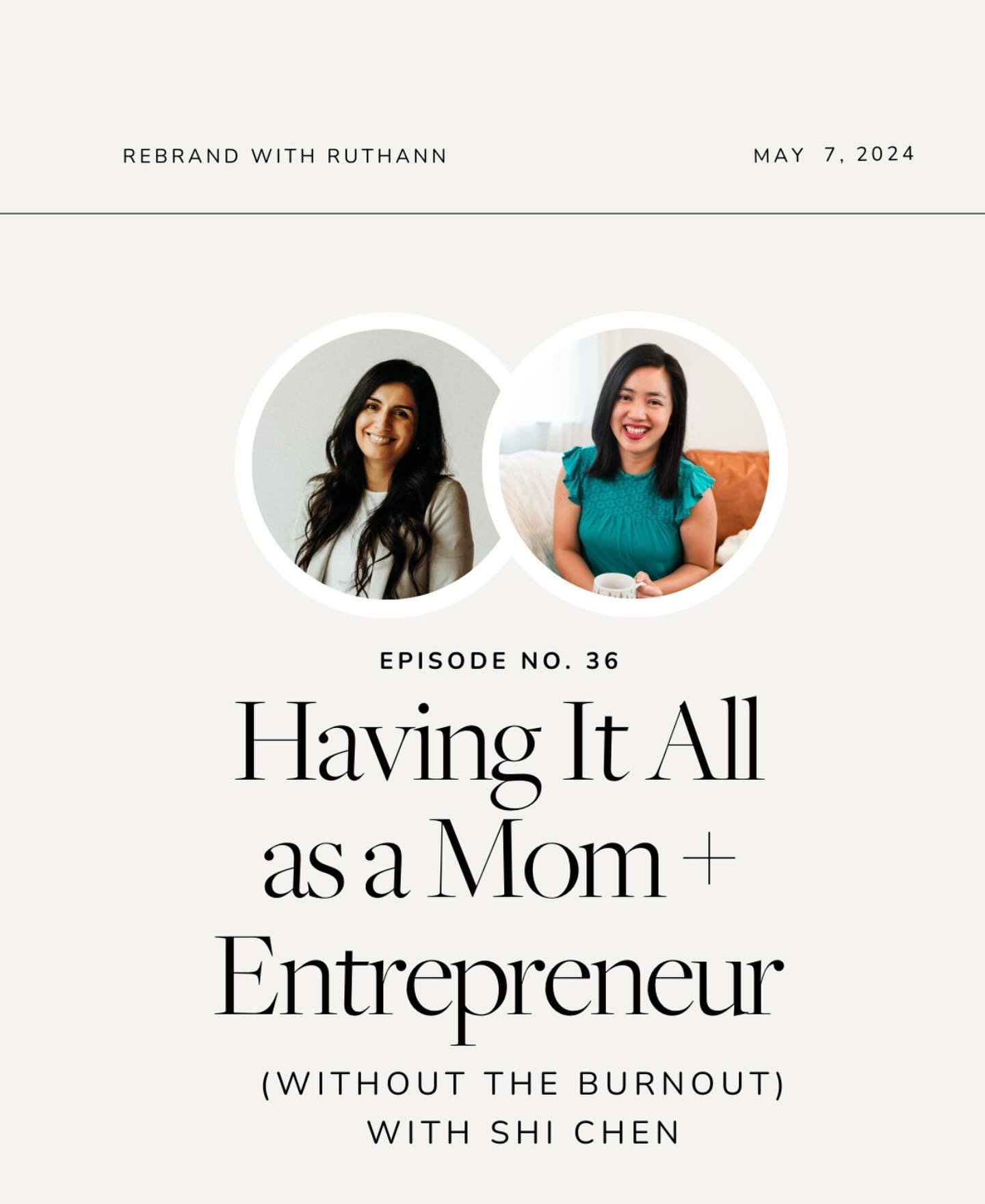 Want a candid, behind the scenes look on what it really means to be a MOM and ENTREPRENEUR? 

I joined RuthAnn (@r_artspace) on her Rebrand with RuthAnn podcast to share advice about finding alignment with your values, branding, and why hiring and de