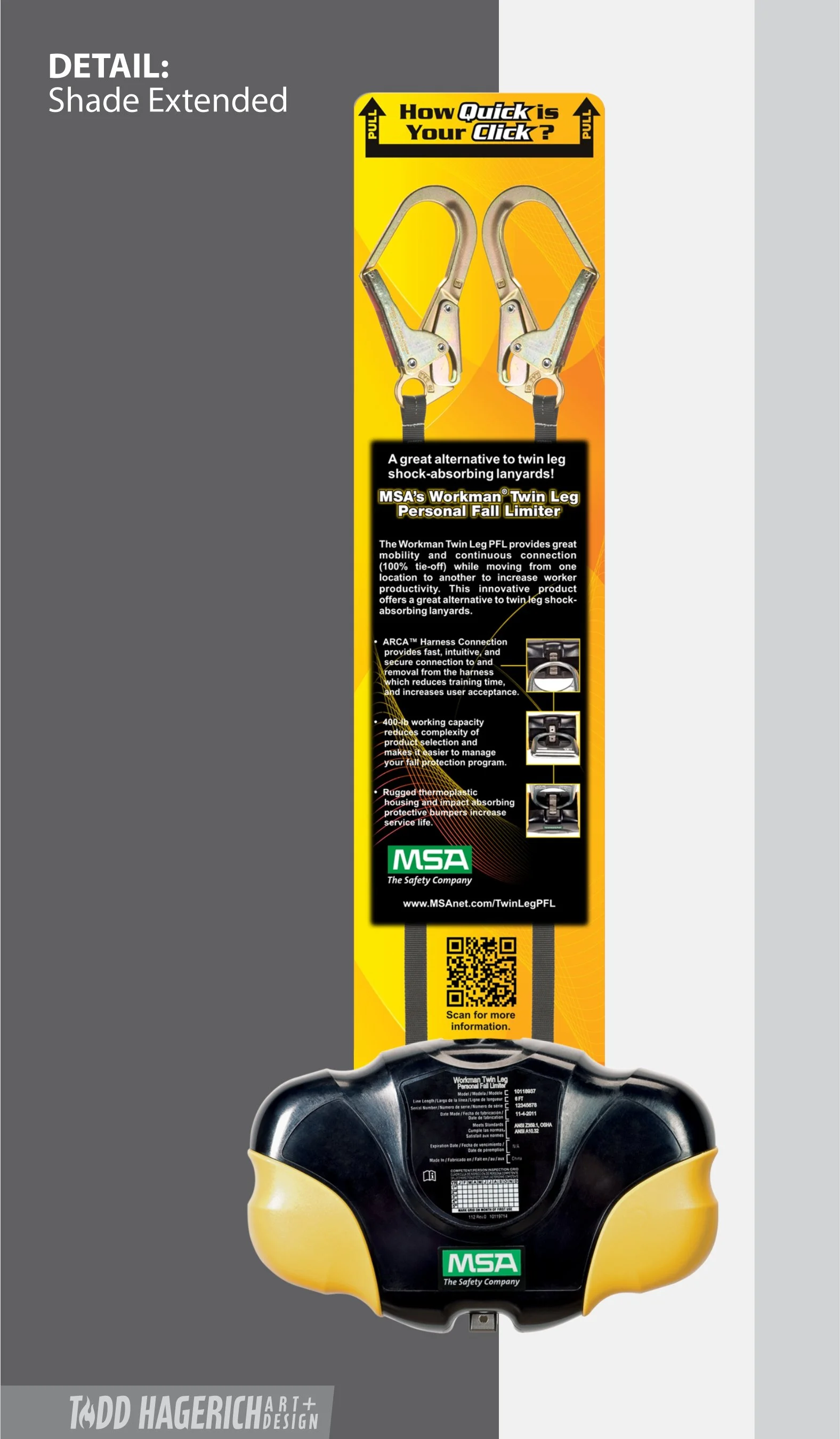 Todd Hagerich | Art + Design / Workman Twin Leg  –  Detail Shade Extended