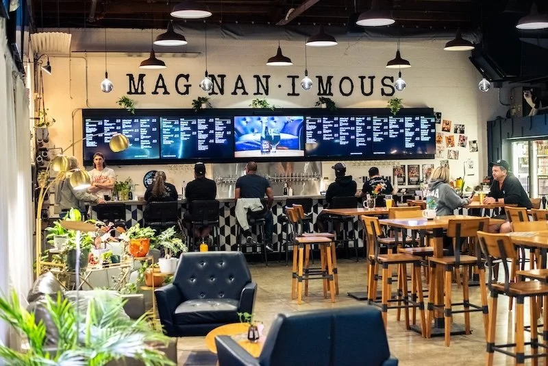Magnanimous Brewing taproom plants photography Tampa, Florida