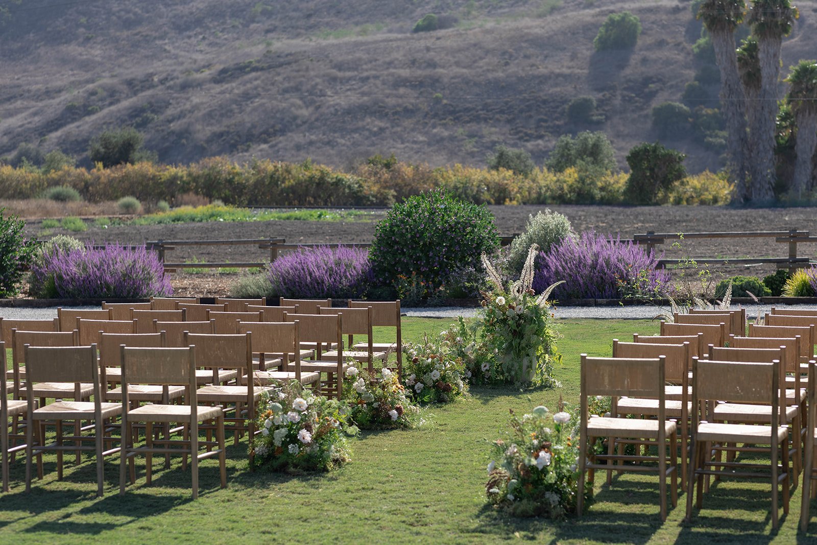 California wedding ceremony