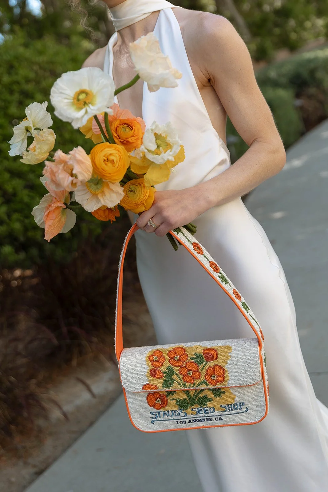 Colorful poppy bouquet at Estancia