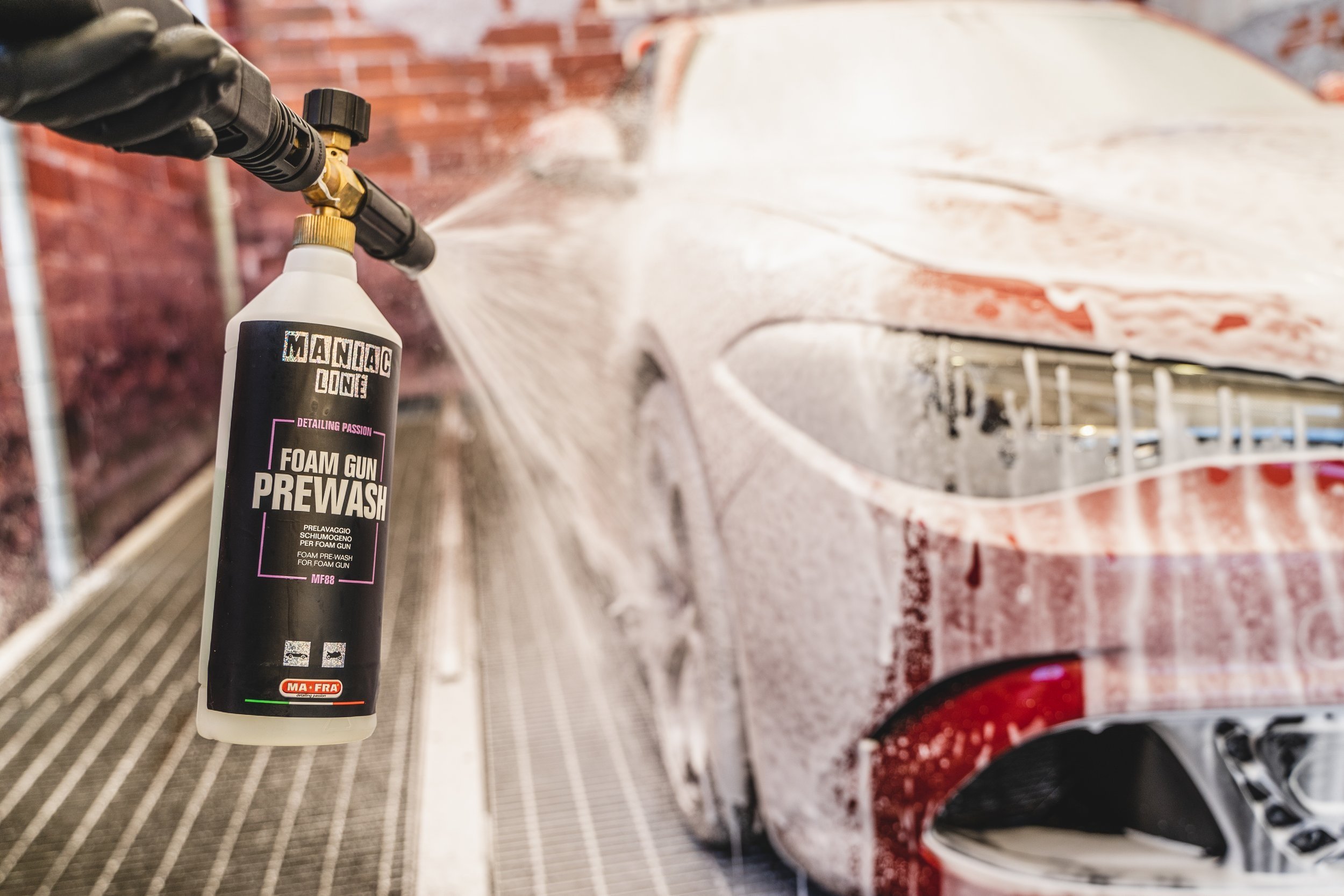 foam gun pre wash maniac line