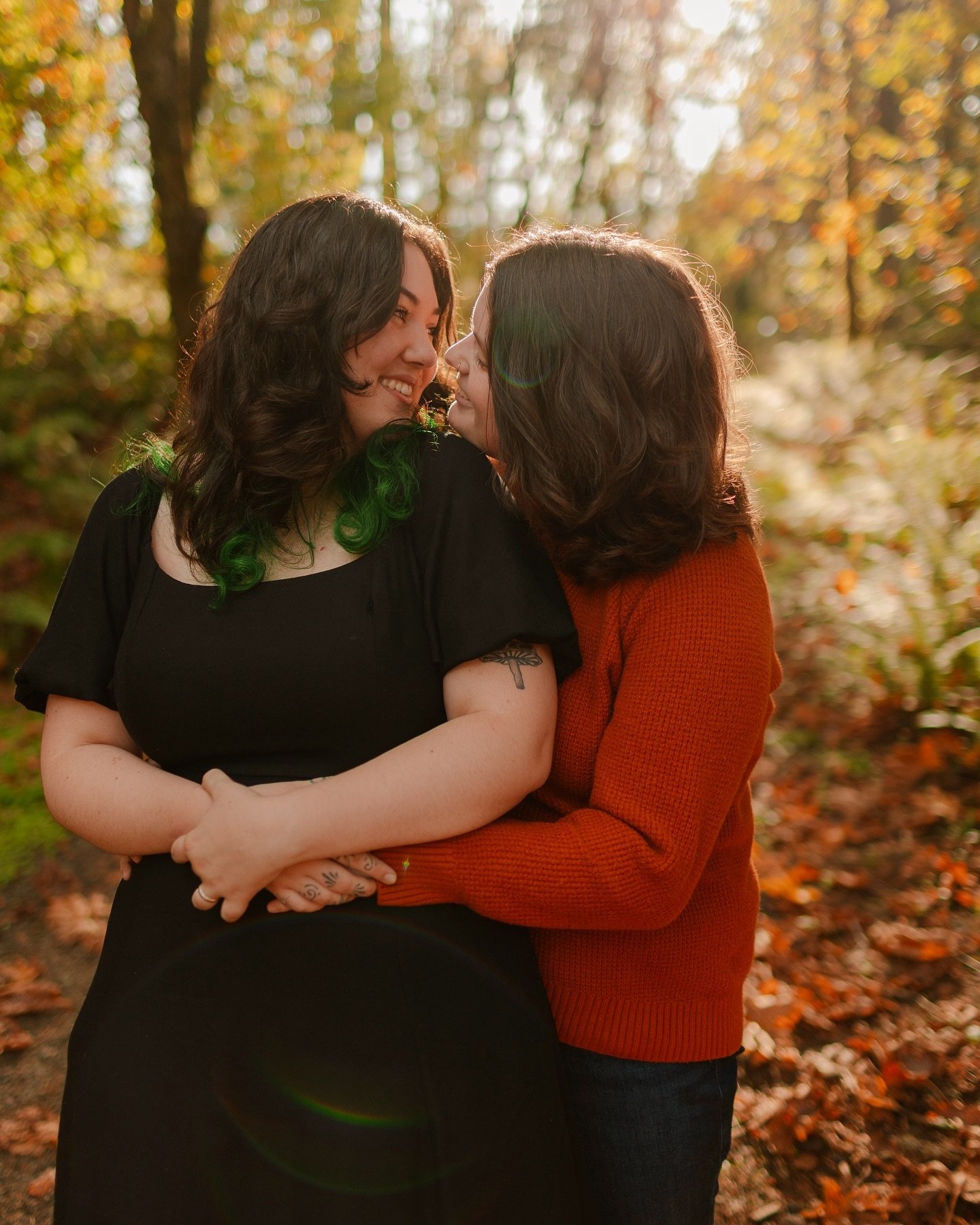 some lovely engagement pics shot on digital and film for kayla and nikki 🥹🫶 these two are the sweetest people ever and i&rsquo;m so elated for them!!! celebrating queer people is something we need so badly right now and i am so grateful to be a par