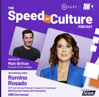 The Future of Streaming and Media: Insights from Romina Rosado, EVP and GM of Streaming at Telemundo, on The Speed of Culture Podcast
