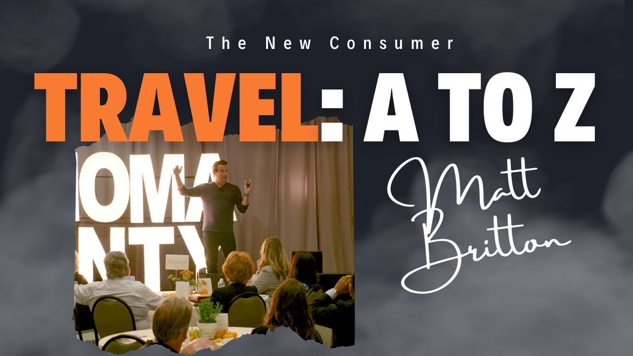 The Future Of Travel ‘A to Z’ A Keynote By Matt Britton | September 2024