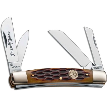 Boker 110726 Tree Brand Brown Stockman — The Multitool Knife Store