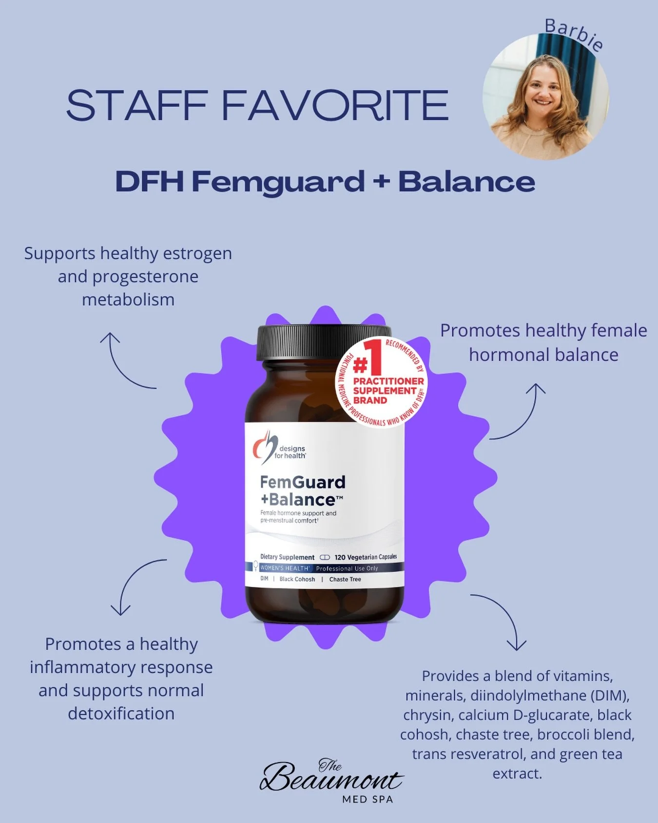 Let&rsquo;s be real &hellip; this is a CLINIC FAVORITE when used in the right quantity and for the right patient&hellip; 

📌 FEMGUARD BALANCE 

DIM: Promotes the production of the more beneficial
estrogen metabolites over the potentially toxic
estro