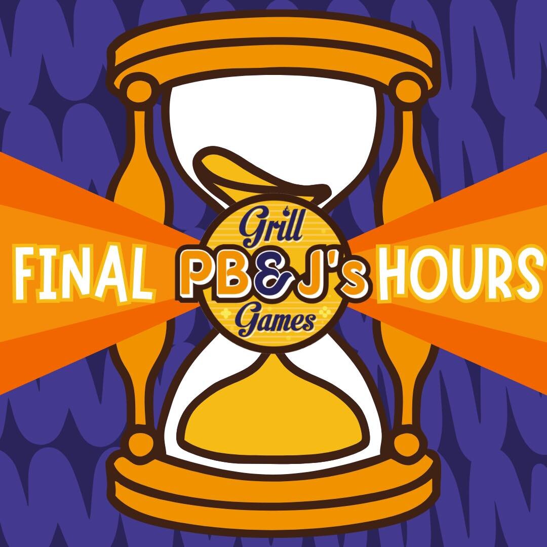 Time is running out!! Our last day starts NOW!! Stop in to use any unused game credits, claim that last prize, and grab your favorite snack! We are open until 9pm. Come show our incredible staff some love! 💜🧡💛