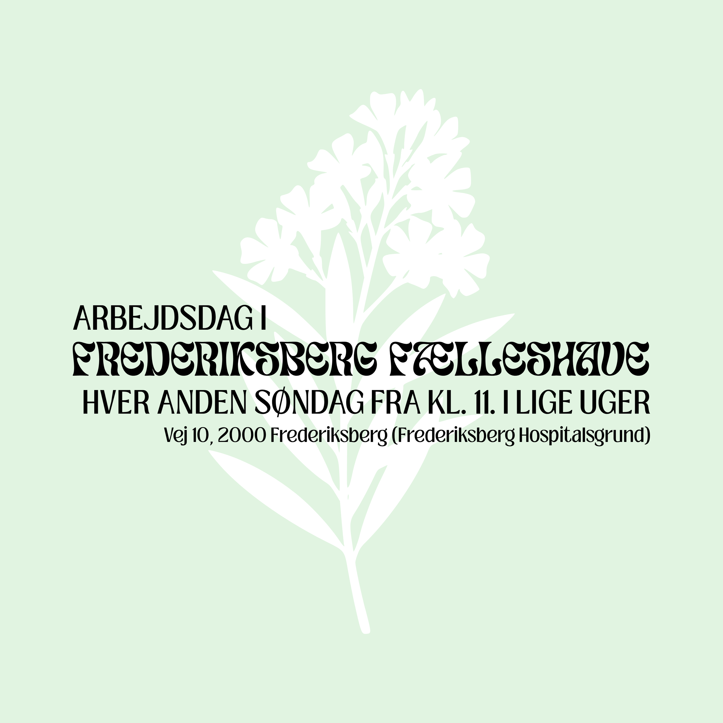 Arbejdsdag i Frederiksberg Fælleshave