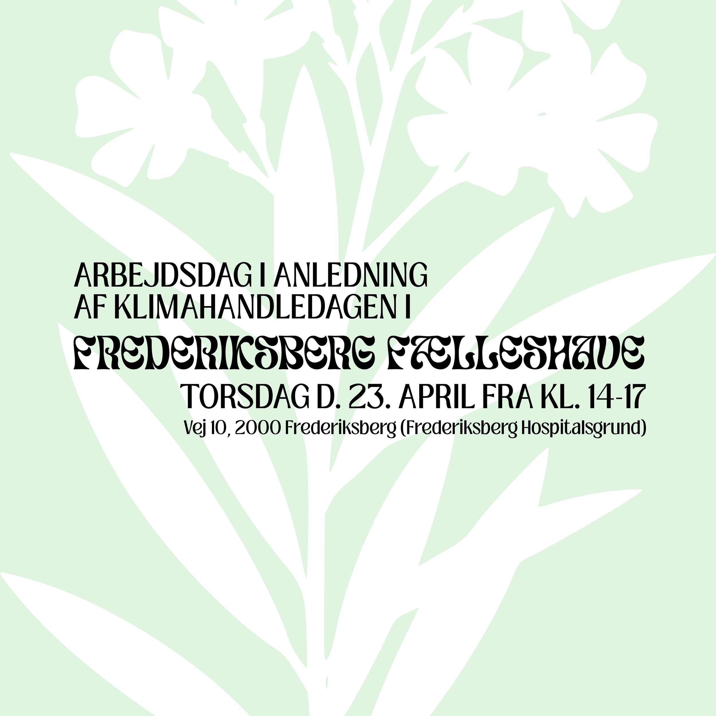 Klimahandledag - arbejdsdag i Fælleshaven