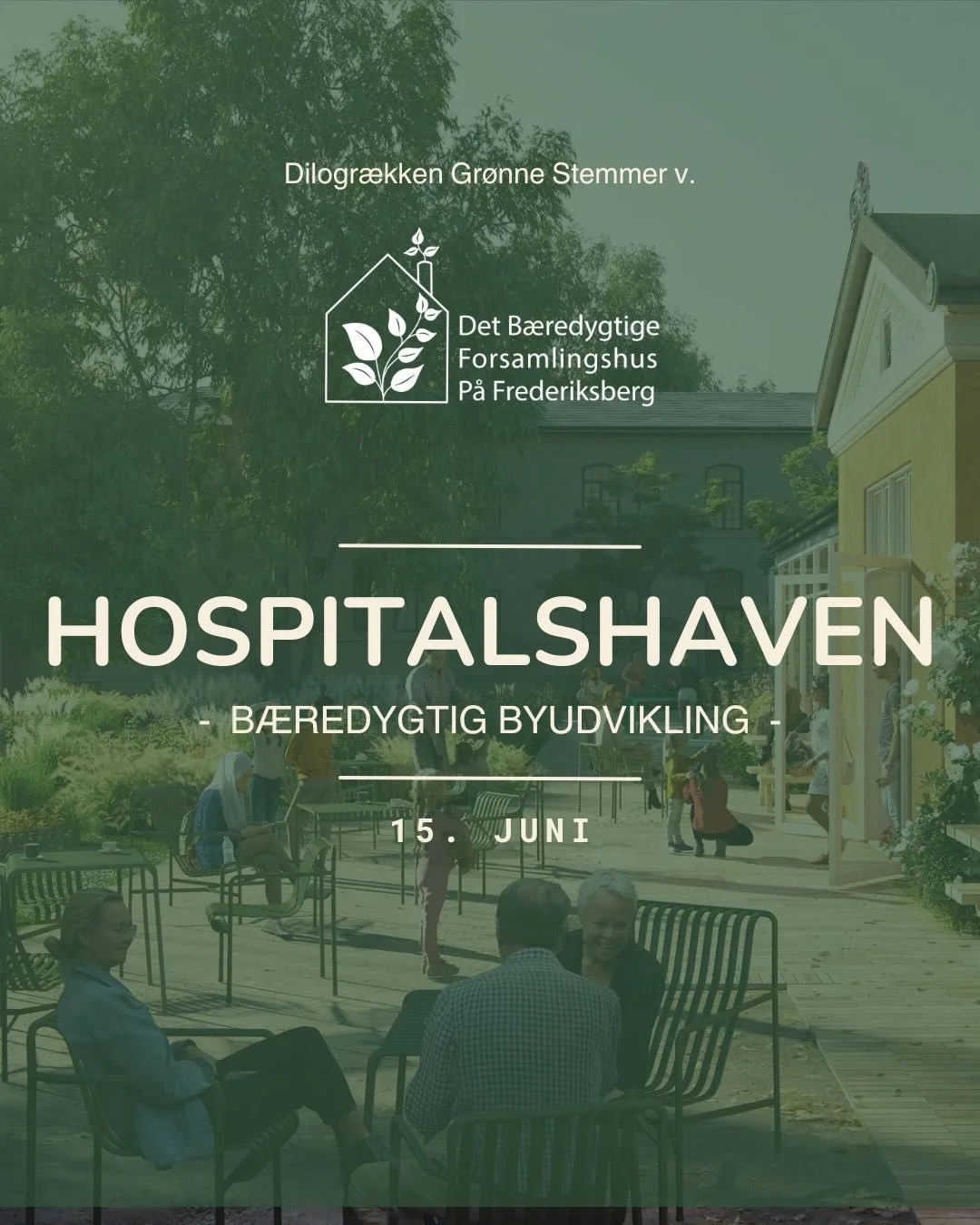 Hvad skal der ske i den nye kommende bydel p&aring; Frederiksberg, Hospitalshaven? Hvad er planerne? Hvor b&aelig;redygtigt bliver det? Bliver der indt&aelig;nkt f&aelig;llesskaber? 🌱🌳
Det er nogle af de sp&oslash;rgsm&aring;l, som vi vil fors&osla