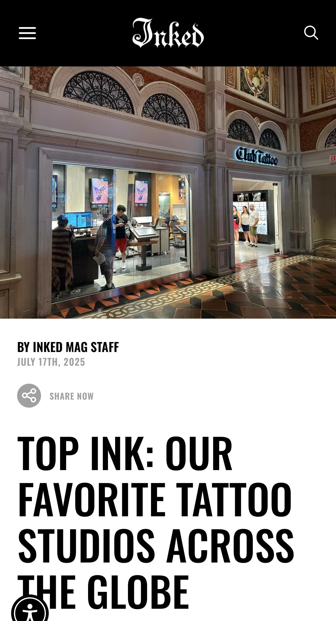 INKED MAG- TOP INK: OUR FAVORITE TATTOO STUDIOS ACROSS THE GLOBE