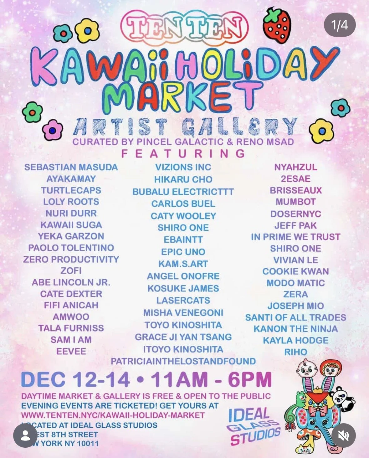 Kawaii Holiday Market art 