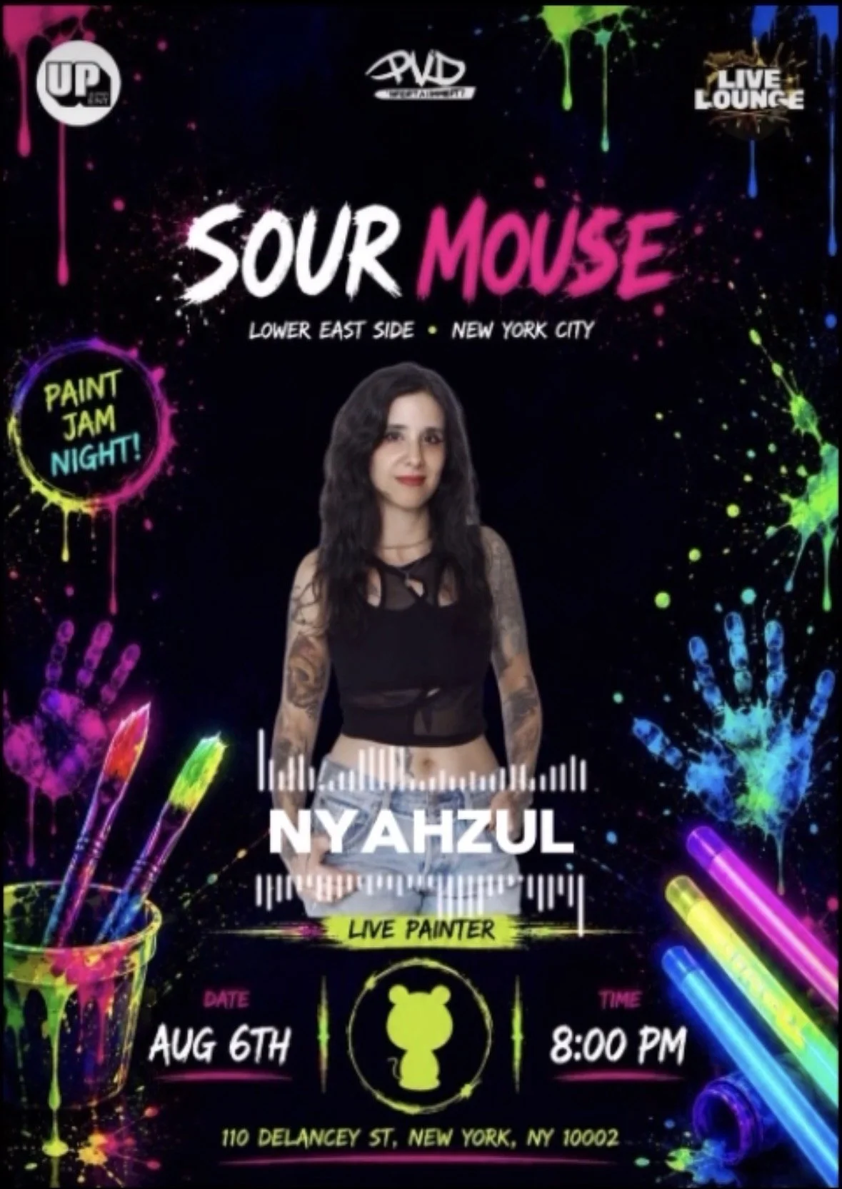 Live Lounge Paint Jam at Sour Mouse with Up Mag