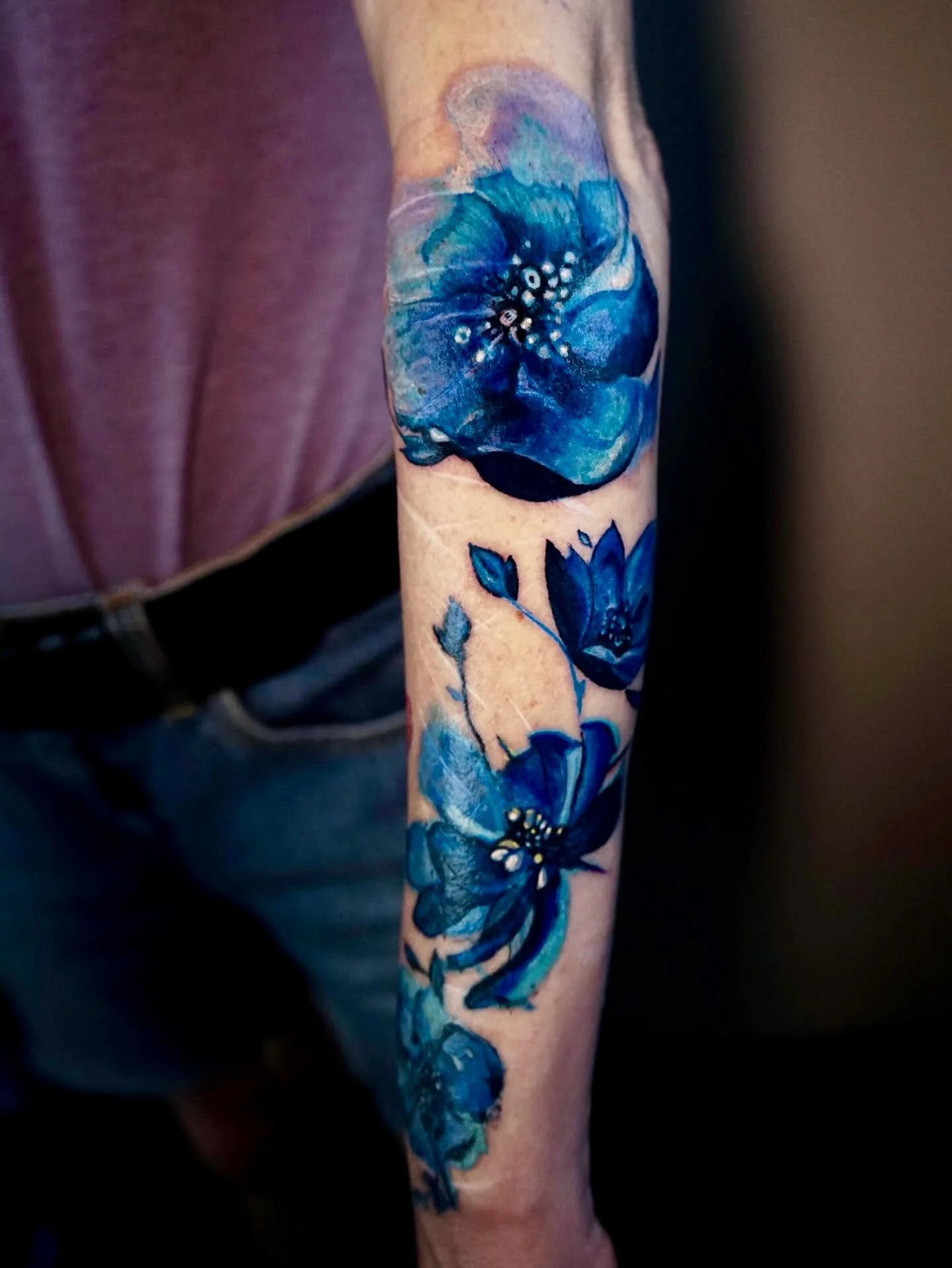 blue flowers
